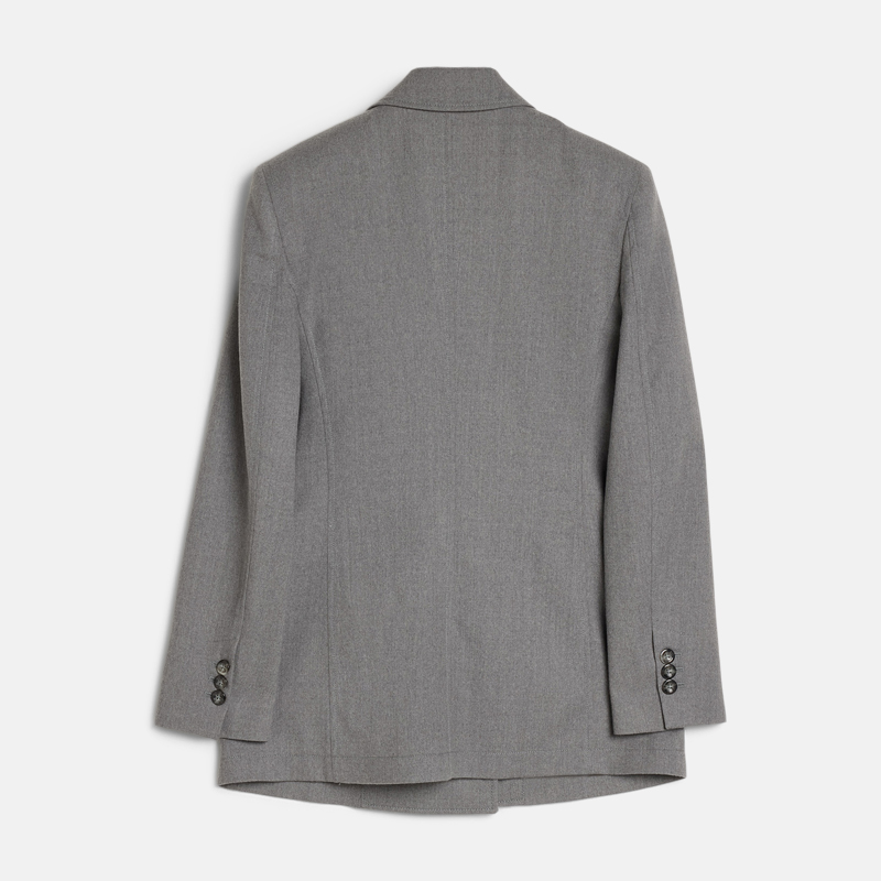 Super Flea Market+Alberta Ferretti+Grey blazer+Amarsana Gendunova2